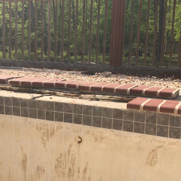 Blueway Pools - Video of the work these guys did. I pulled all of this coping up with my hands because it was falling apart.... - Pool & Hot Tub Service Near Me - Bethlehem, Pennsylvania
