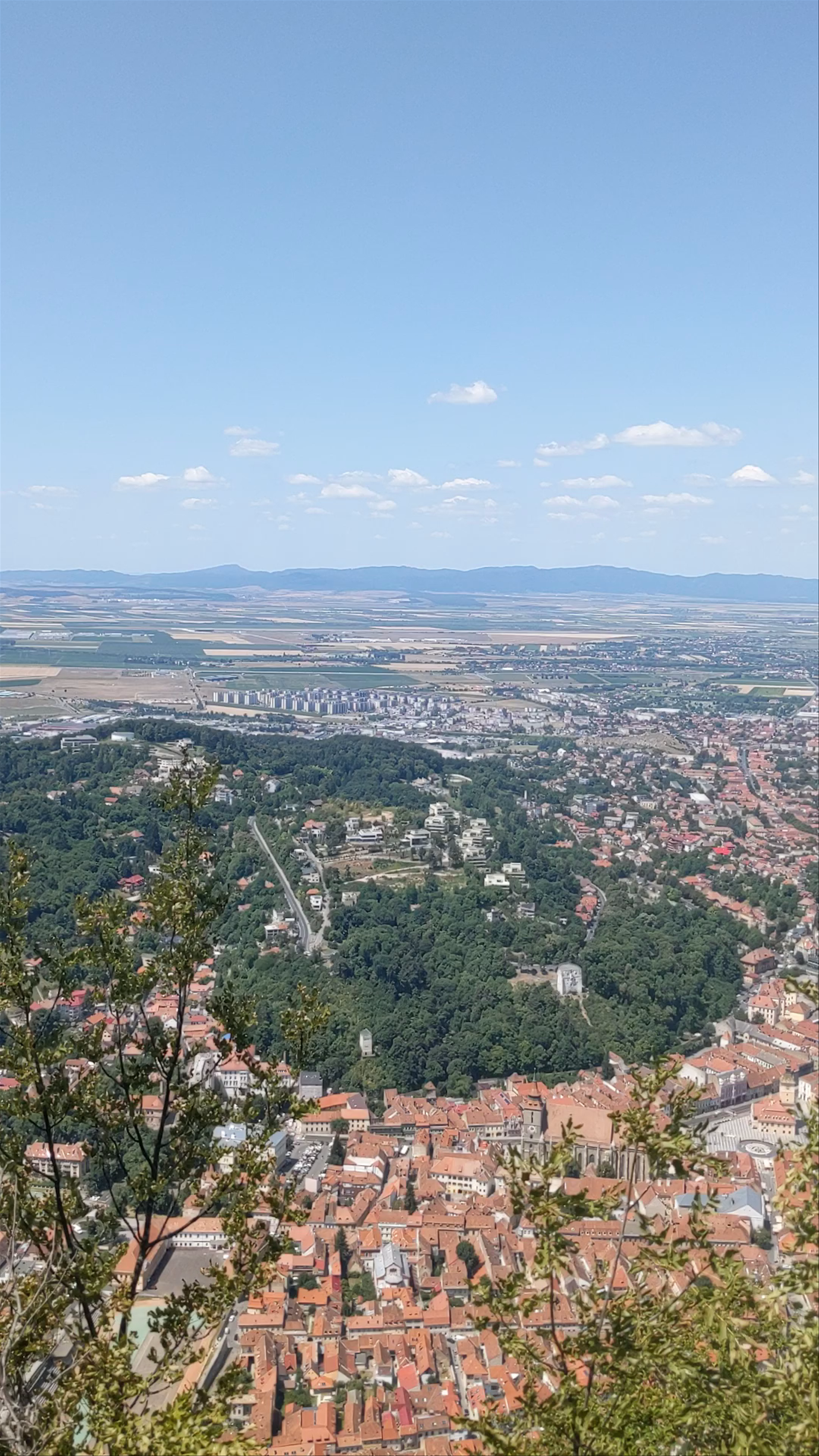 Stunning Panoramic Views from Tâmpa Mountain Over Brașov, Romania