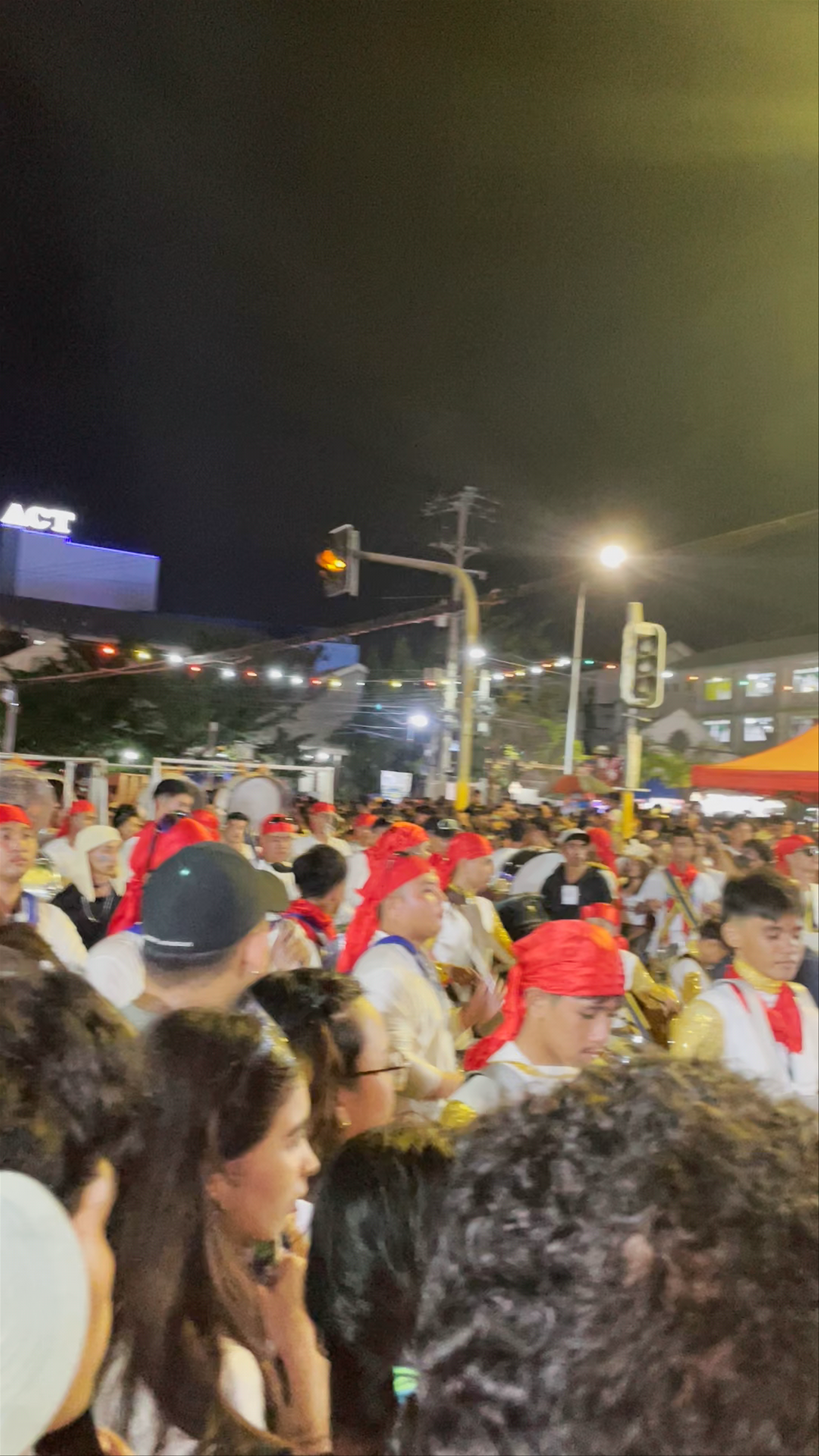 Vibrant Night Festival in Cebu City, Philippines
