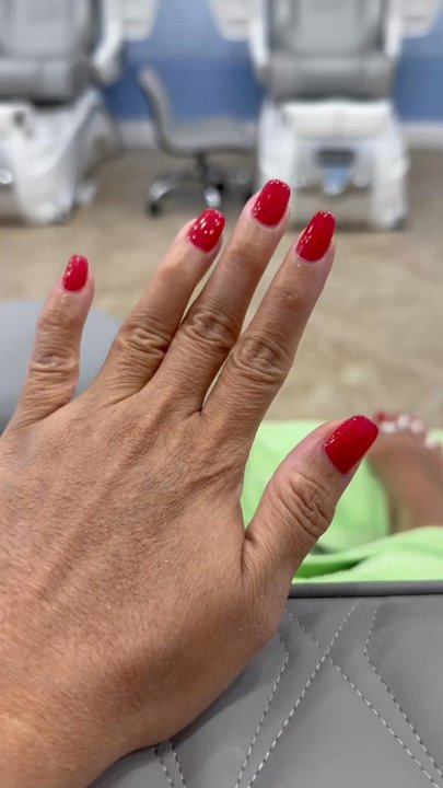 Finesse Nails - Sexu red never disappointed - Nail Salons Near Me - Tustin, California