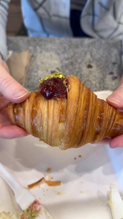Paul and Jack's Bakery - The unveiling of the most beautiful raspberry pistachio croissant - Bakeries Near Me - Cary, North Carolina