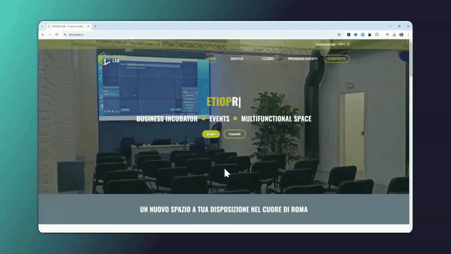 video esperienza navigazione sito etiopialab