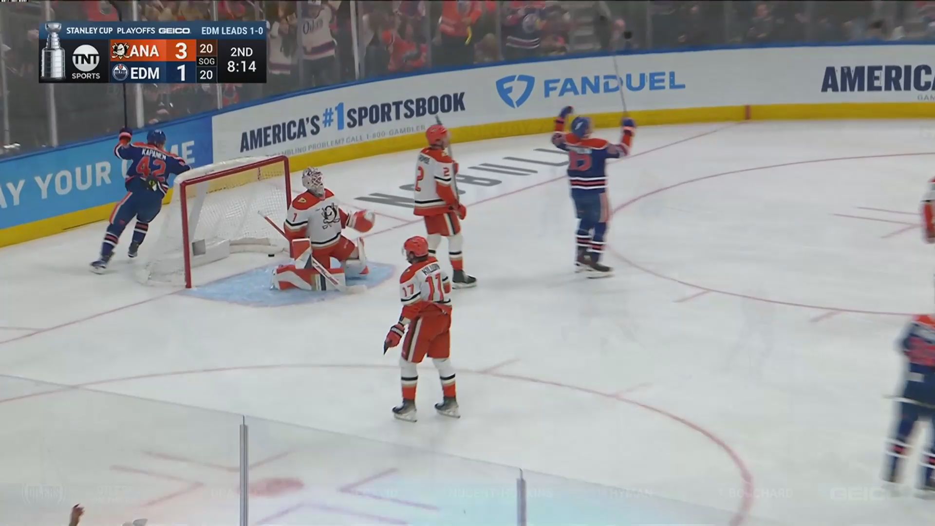 Gauthier's Late Winner Gives Ducks 6-4 Victory, Evens Series with Oilers · Apr. 22, 2026