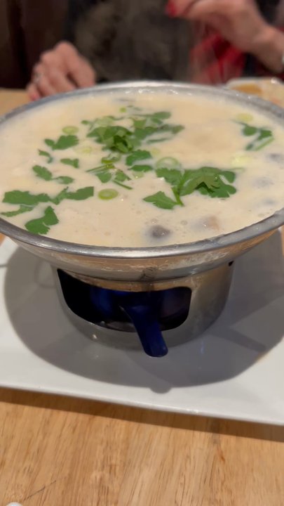 The Bangkok - Thom Kha Hot Pot in action - Bars Near Me - Fort Worth, Texas
