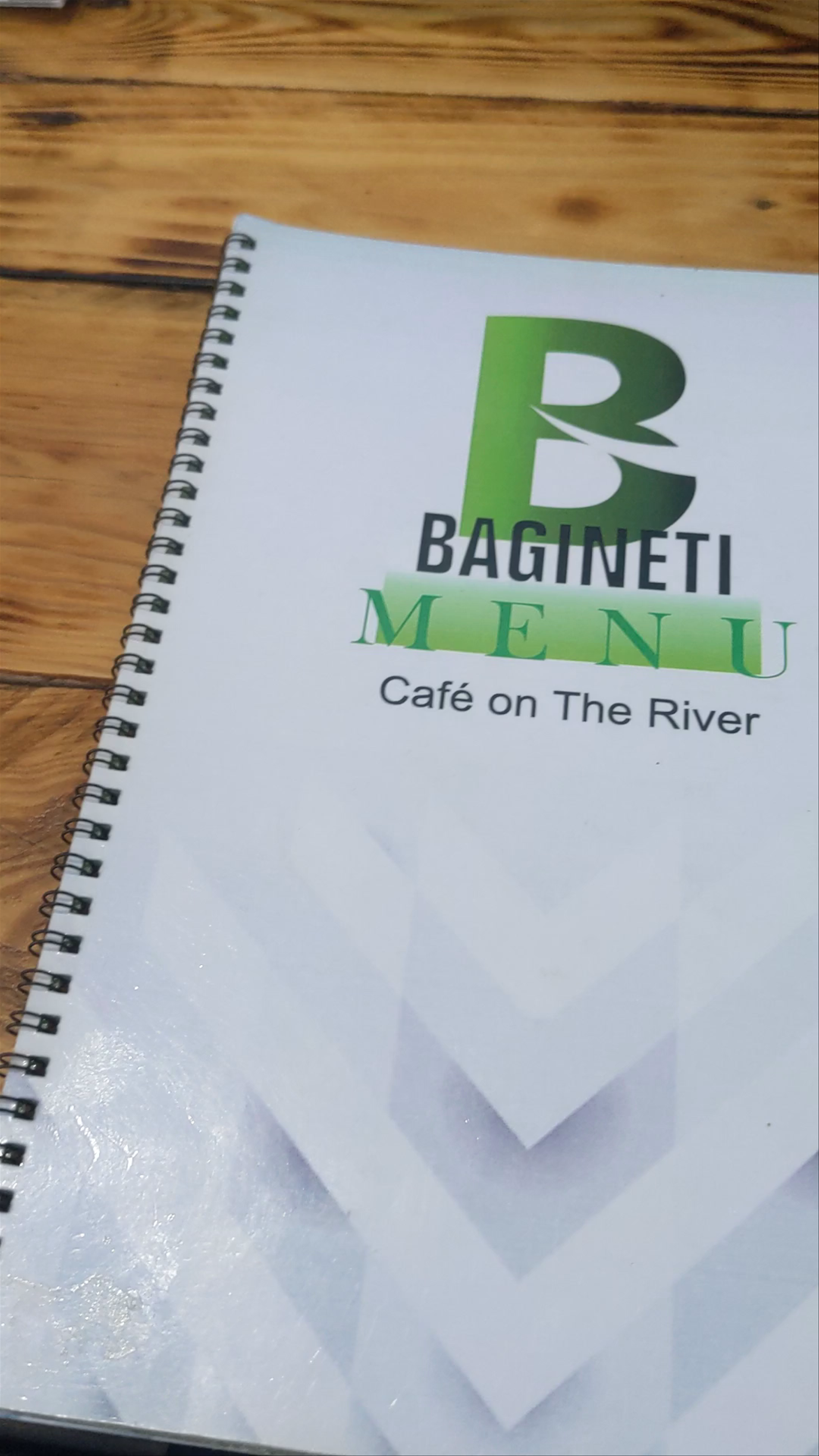 Cafe on the river Bagineti