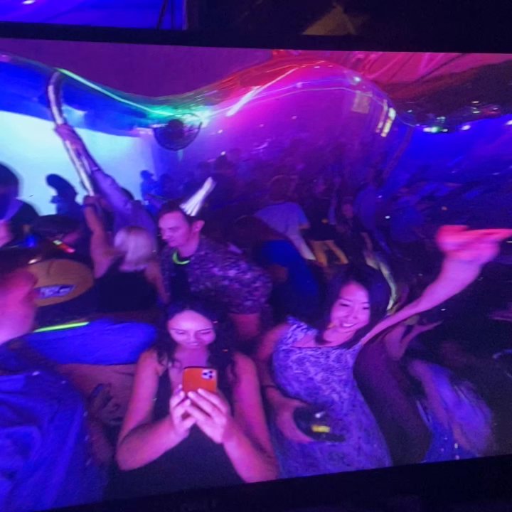 Cecilia's Martini Bar - Mirror effect by the dj - Dance Clubs Near Me - Breckenridge, Colorado