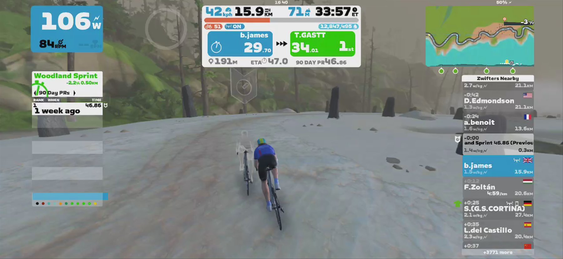 Zwift - Pacer Group Ride: Sugar Cookie in Watopia with Taylor