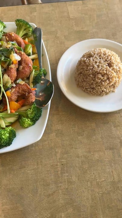 Veggie Today - Sweet and sour beef and salt and pepper shrimp - Vegetarian Near Me - Concord, California