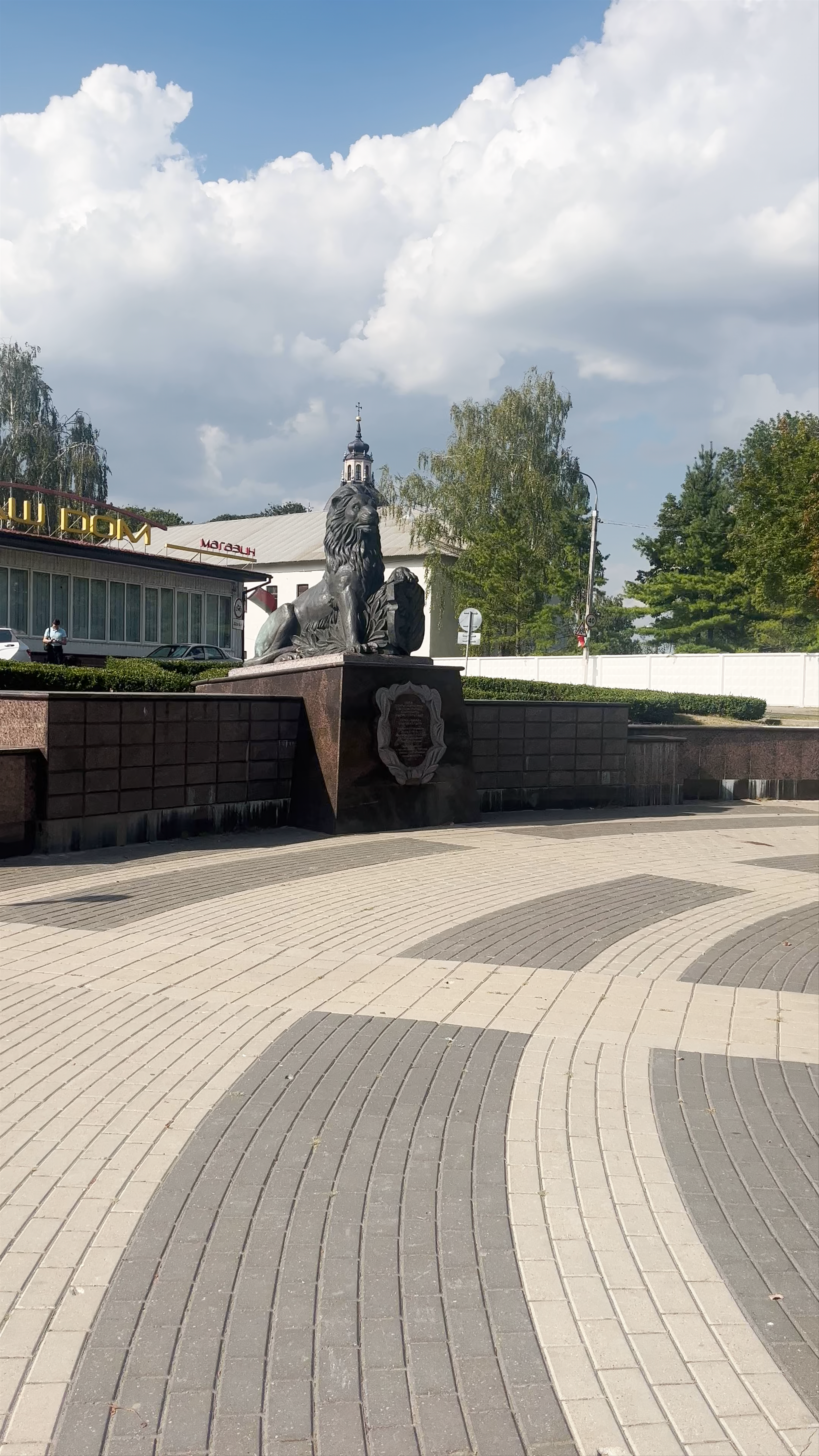 Lion Statue - Guardian of Nesvizh, Belarus