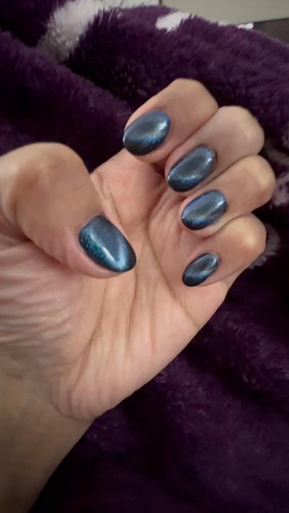 XoXo Nails & Spa - Two tone cat-eye nails - Nail Salons Near Me - Madison, Tennessee
