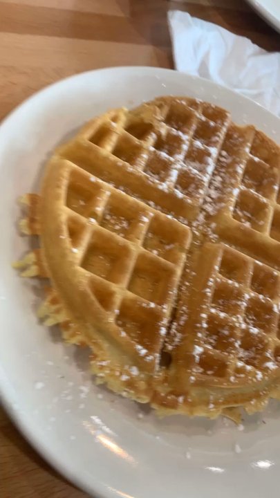 Starwood Cafe - Chicken Fried Steak and Eggs Fresh Fruit Cup Bacon Belgian Waffle - Breakfast & Brunch Near Me - Farmers Branch, Texas