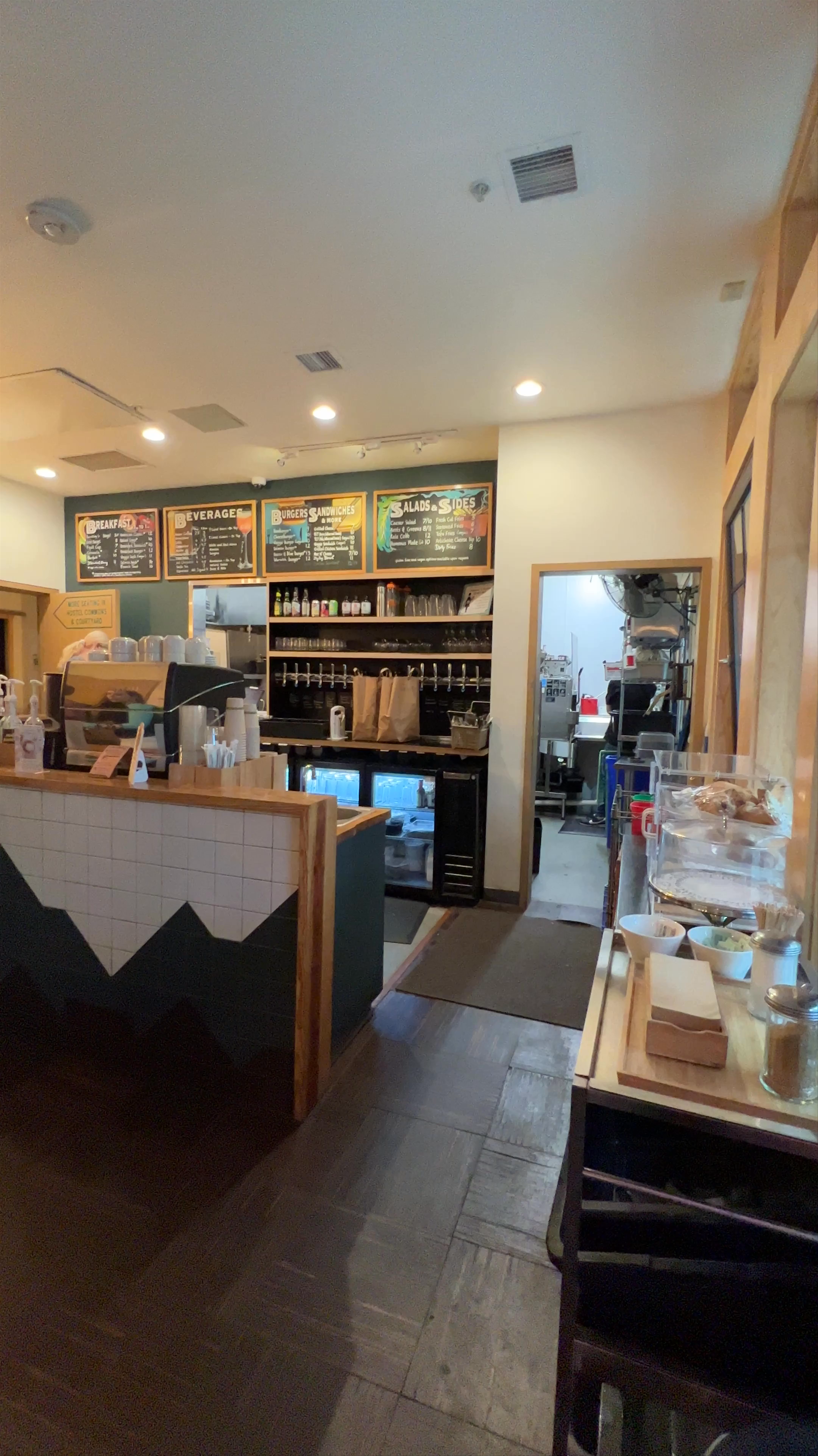 Hostel Cafe: Cozy Vibes on Northwest Glisan Street, Portland