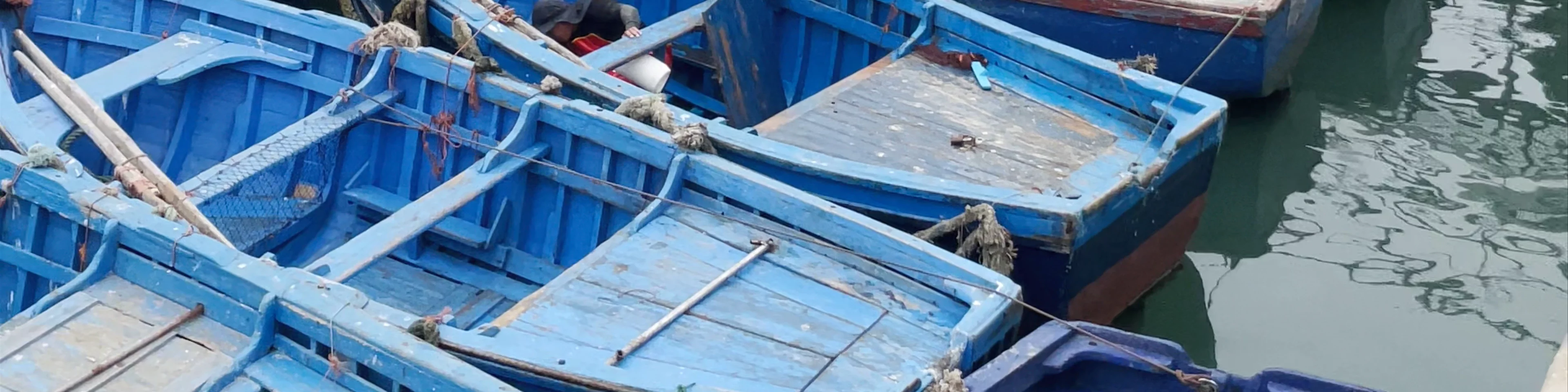 Essaouira fisherman boats