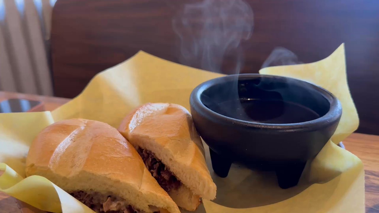 Murphy's Cafe 126 - Steaming French Dip (beautiful) - Cheesesteaks Near Me - Riverton, Utah