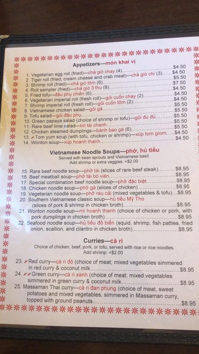 Pho Capital - Menu - Vietnamese Near Me - Montpelier, Vermont