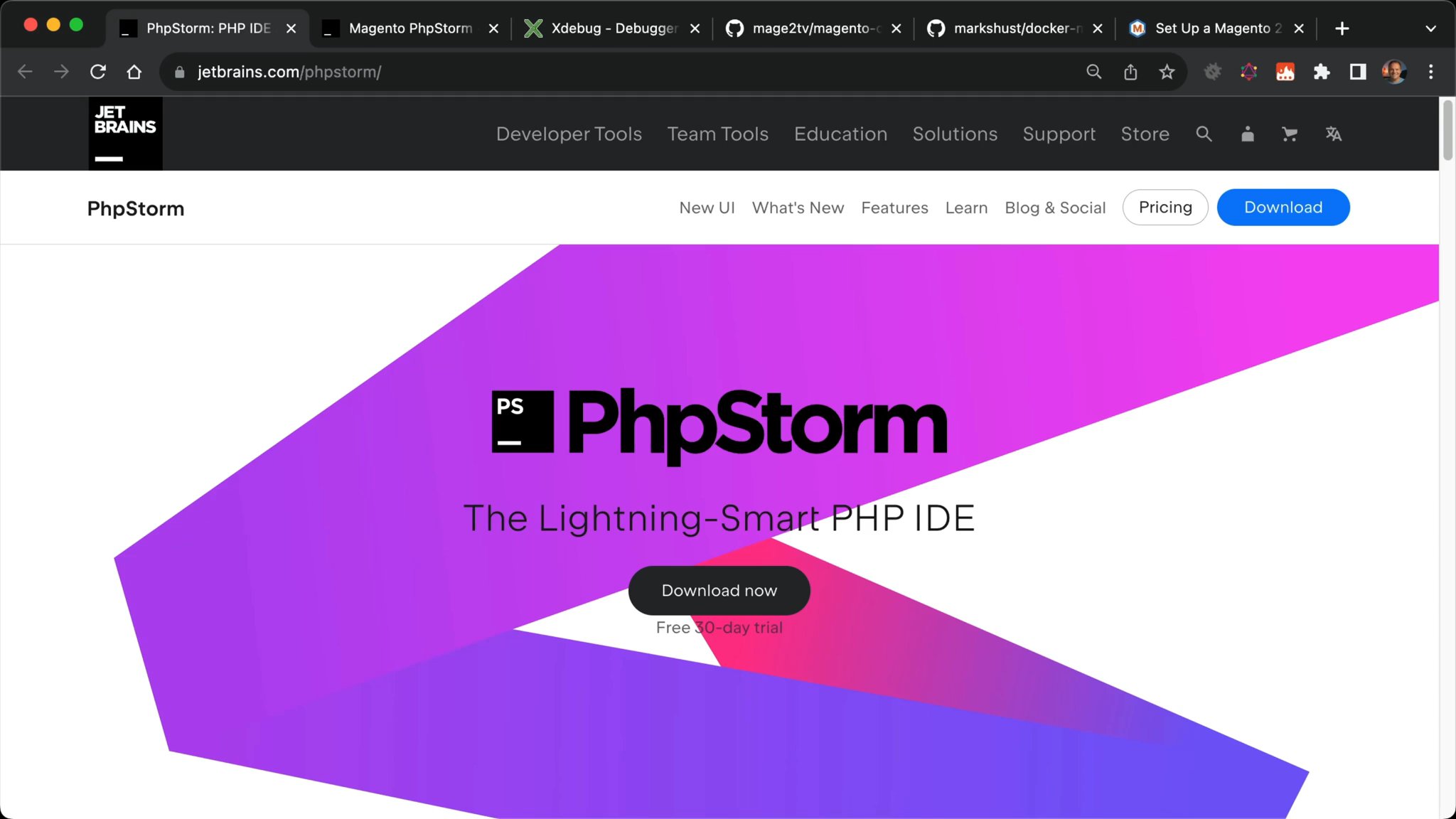 Common development tools in Magento