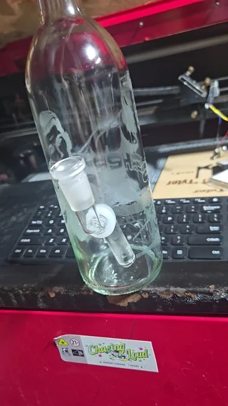 Preview pic of Sterling Archer themed laser etched bong.