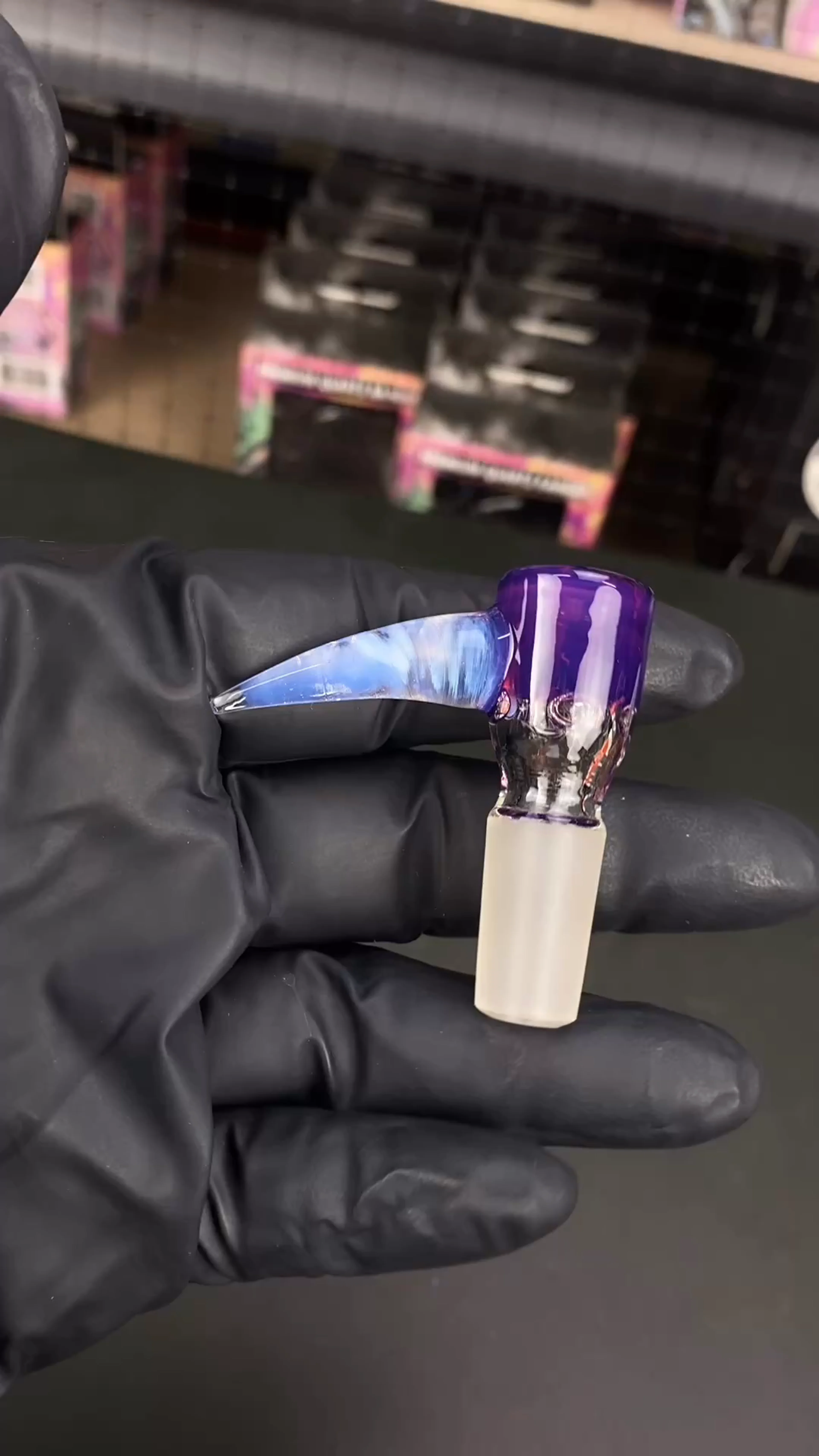 Preview pic of 14mm 4-Hole Glass Bowl Slide by Magizle