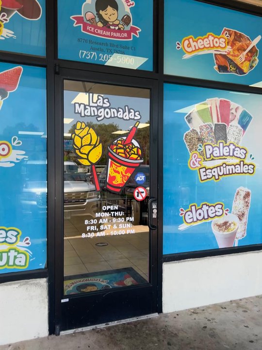 Las Mangonadas #3 - The entrance and atmosphere is a little kid's dream! - Ice Cream & Frozen Yogurt Near Me - Austin, Texas
