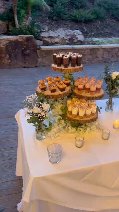 Flowers For You - Flowers decorating the dessert table. - Florists Near Me - Riverside, California