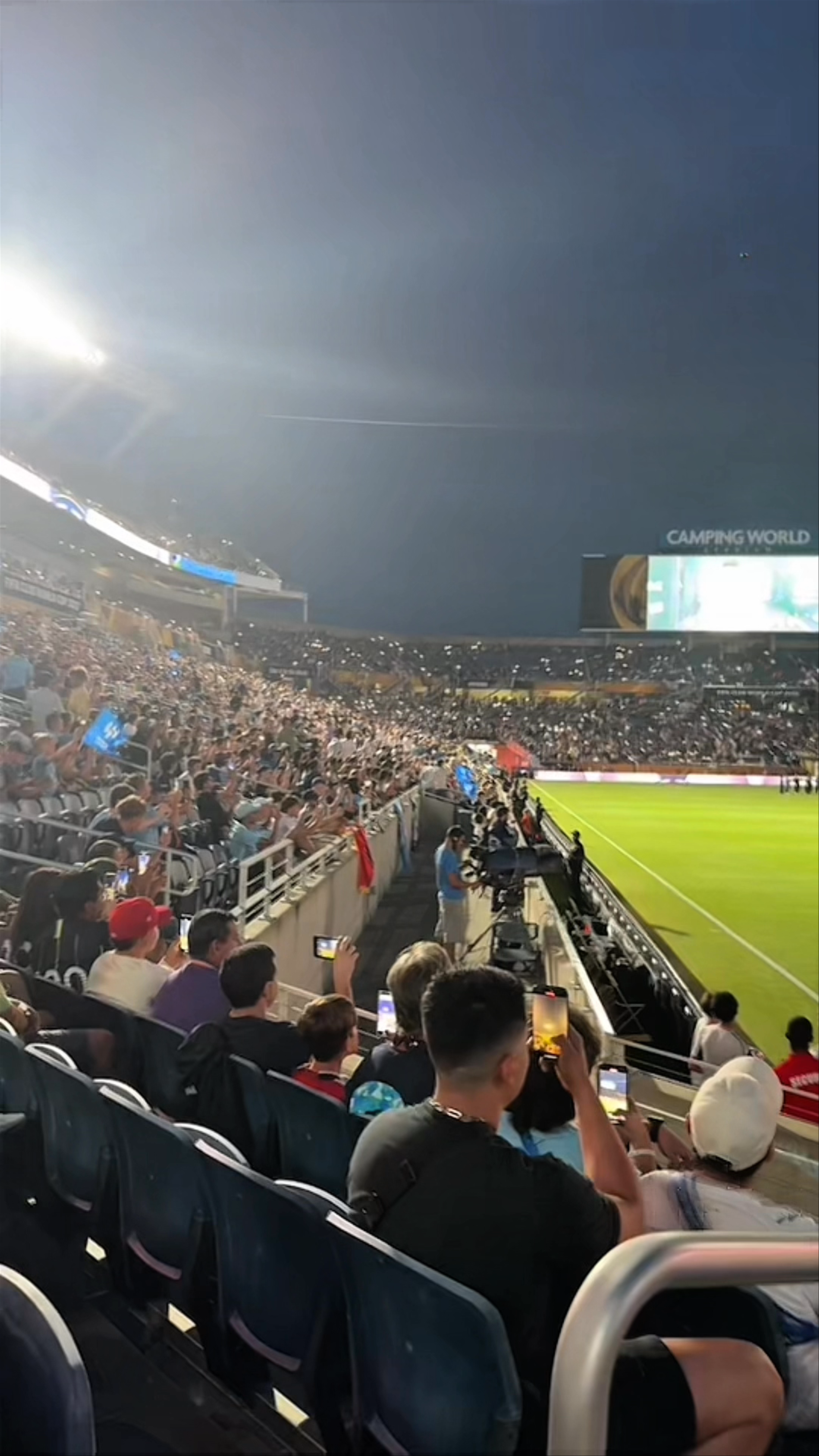 Vibrant Night Soccer Experience at Camping World Stadium in Orlando