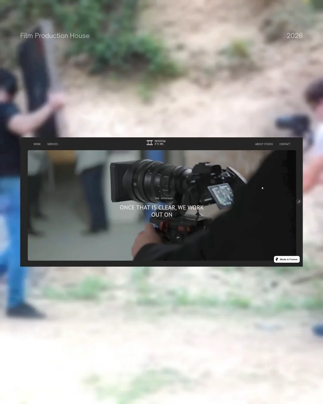A website for an independent film production studio working across fashion, commercials, product films and documentaries.The focus was to bring the studio’s work, people and creative process together, with a cinematic feel that carries through the entire site.Designed and built in Framer. https://morrow-films.framer.website/