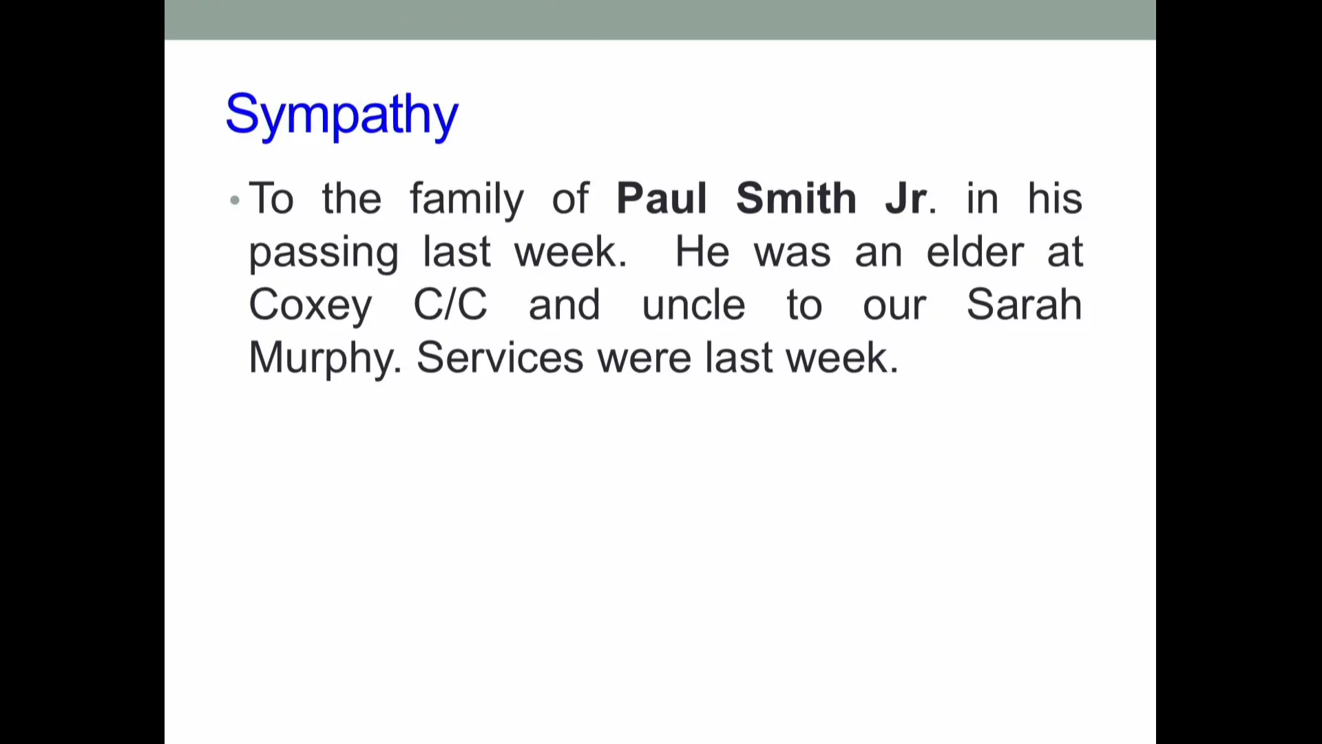 Bethel Service, November 16, 2025