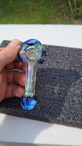 Preview pic of Fumed ghost over light colbalt spoon