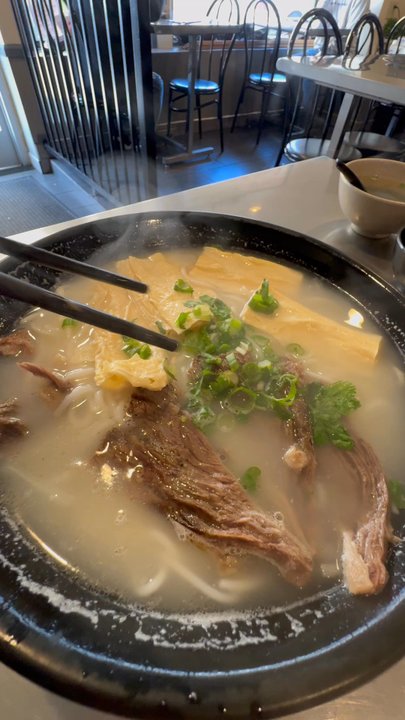 King Noodle - Noodle with beef brisket and tofu skin - Noodles Near Me - Seattle, Washington