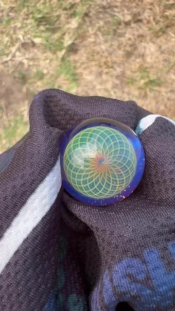 Preview pic of Green forest glass marble
