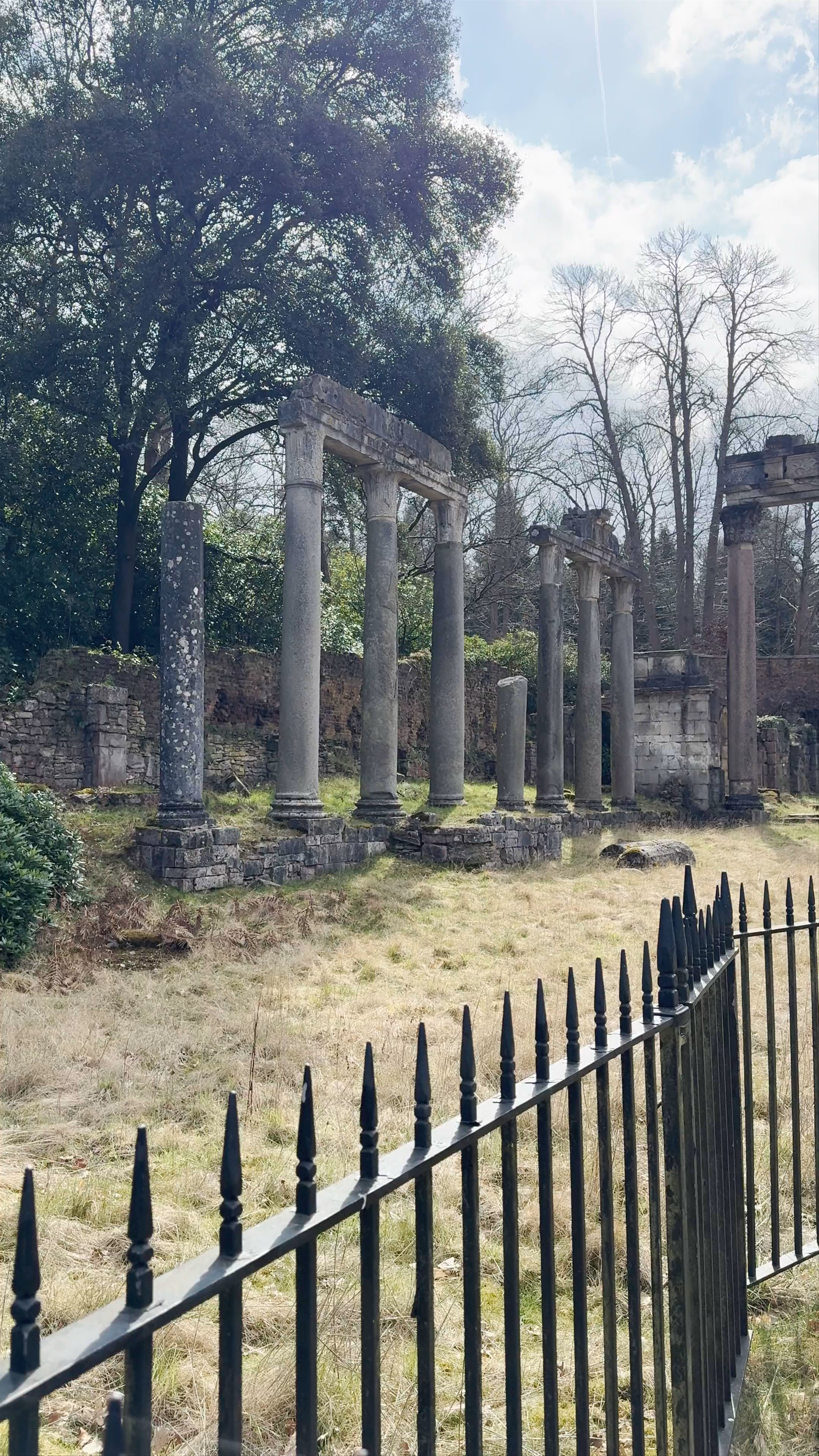Historic Ruins at Virginia Water Lake, England