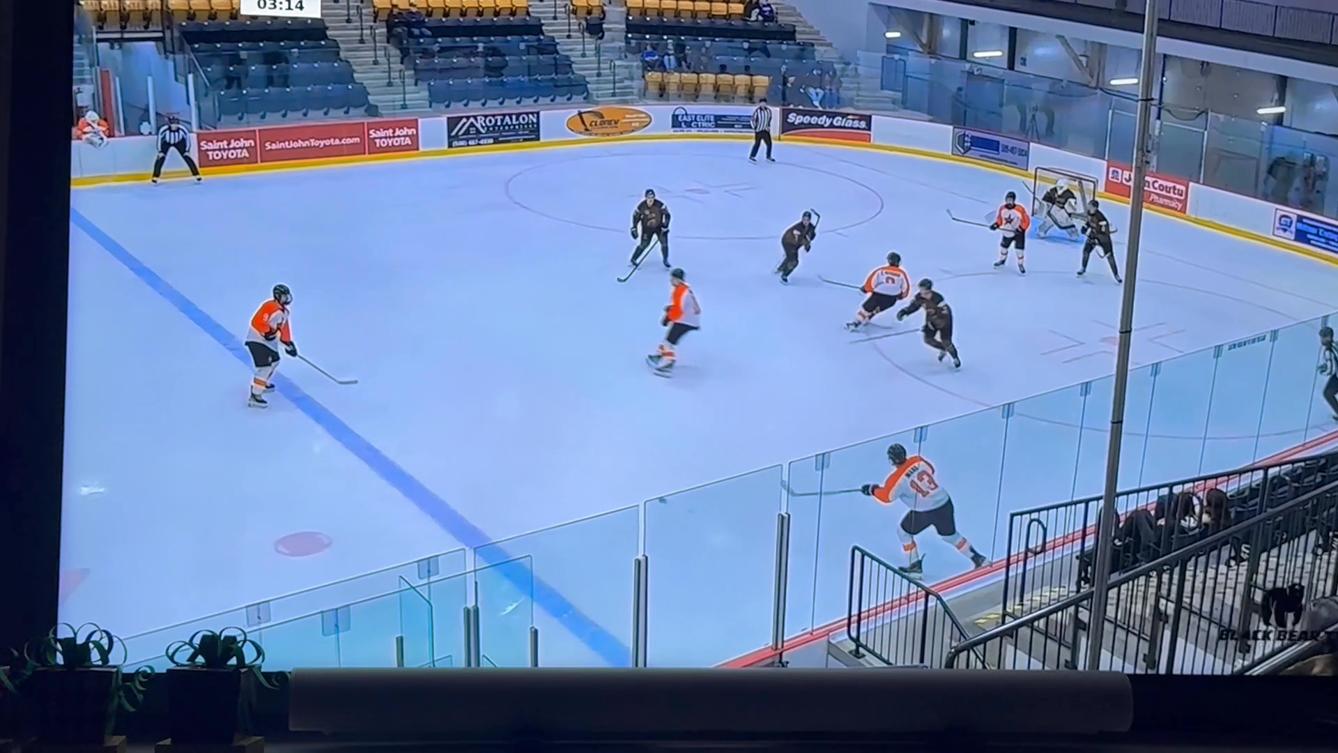 Simon Ward's QB Assist on PP1 vs. St. Stephen Moose