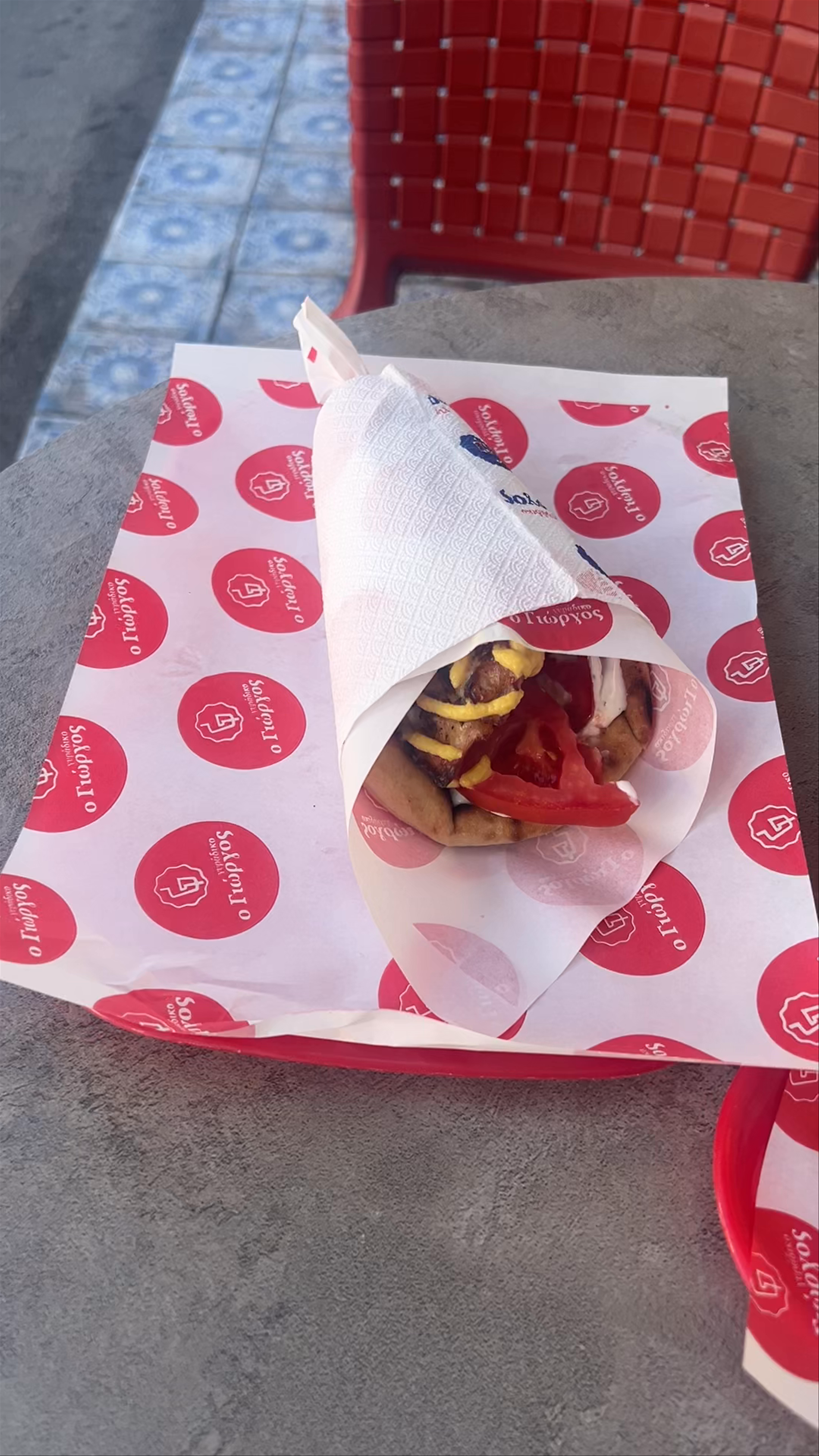 Savoring Classic Greek Gyros at Odos Karamanli, Platamonas