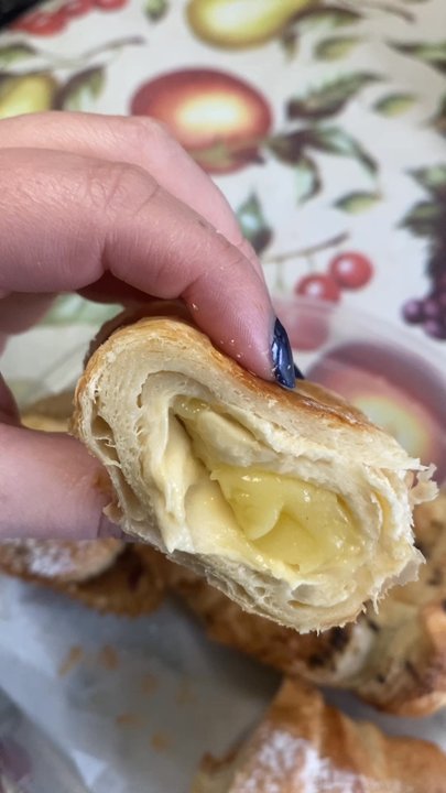 Wild Flour Cafe - Raw Boston cream croissant - Bakeries Near Me - Queens, New York
