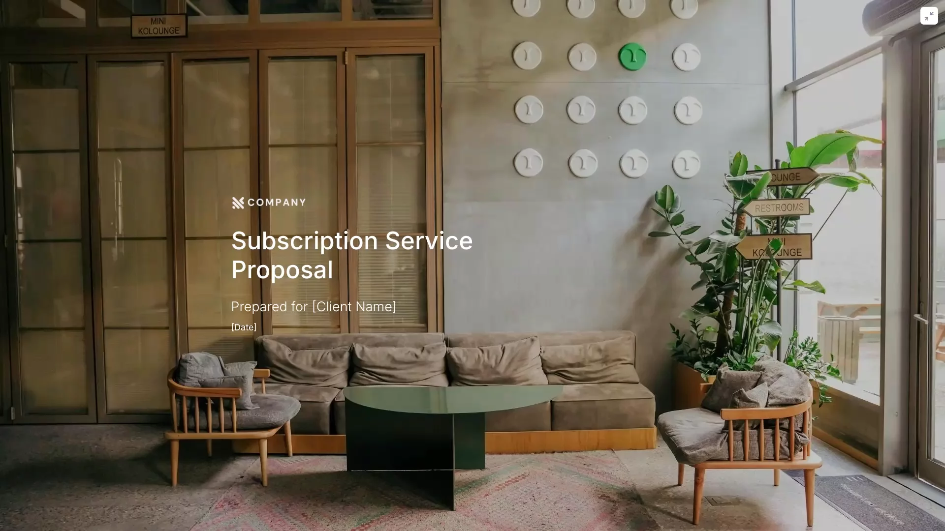 Preview of Subscription / Recurring Service Proposal Template