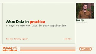 Building application features with Mux Data