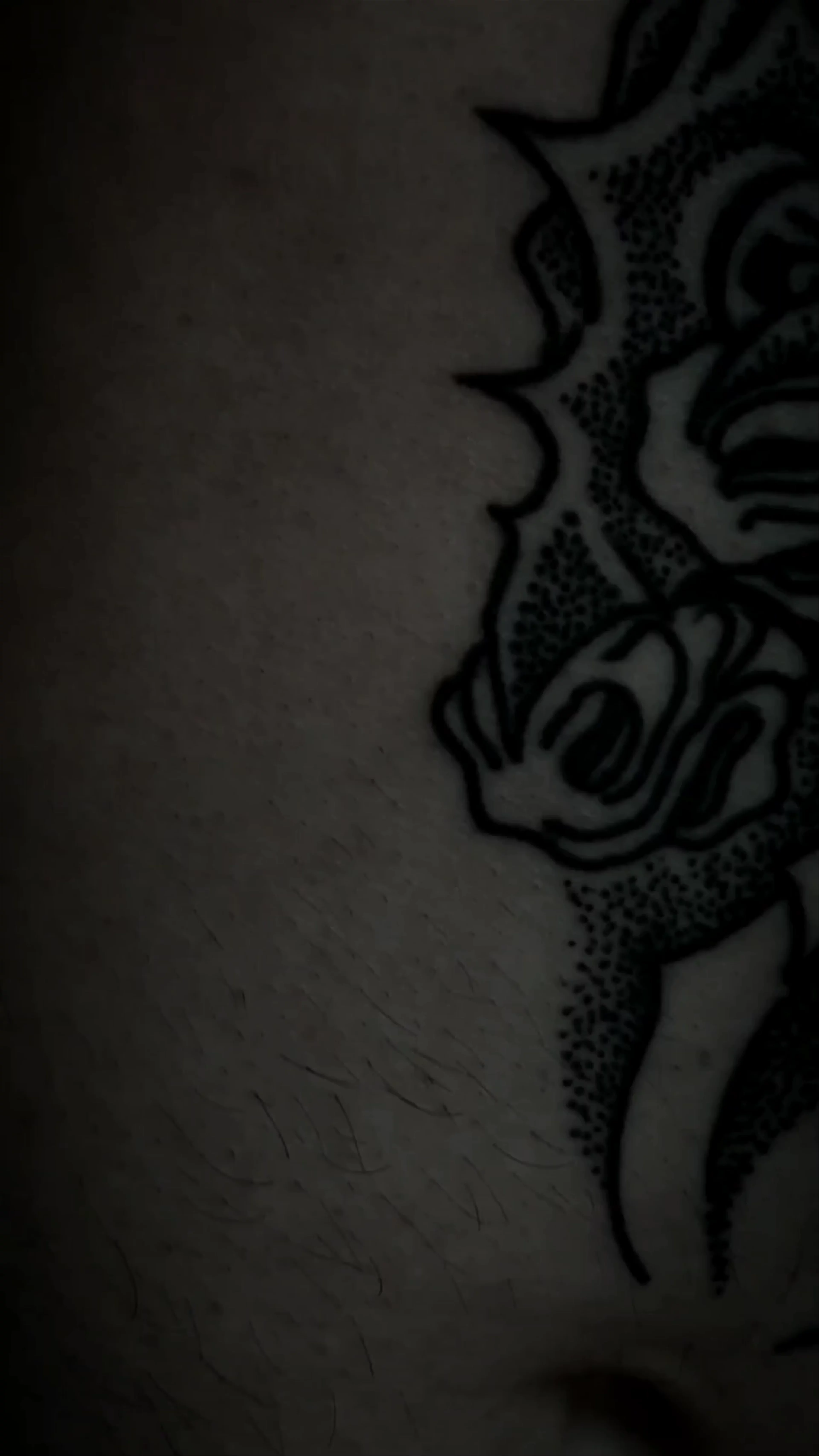 Torso composition, fresh chest filler, healed horses and chains.