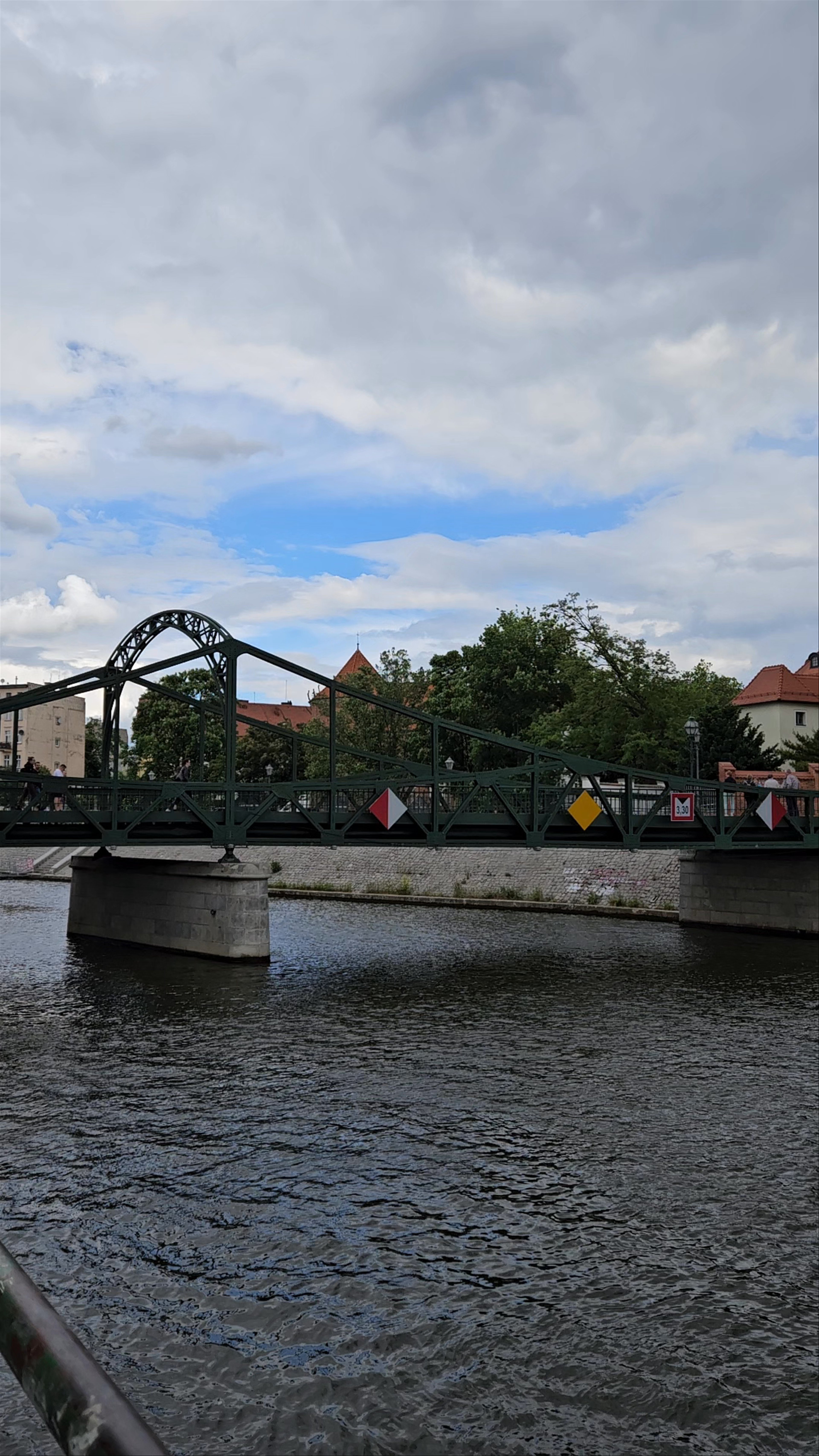 Scenic Riverside Views at Bulwar Piotra Włostowica, Wrocław