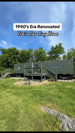 Renovated Train Car Tiny Home