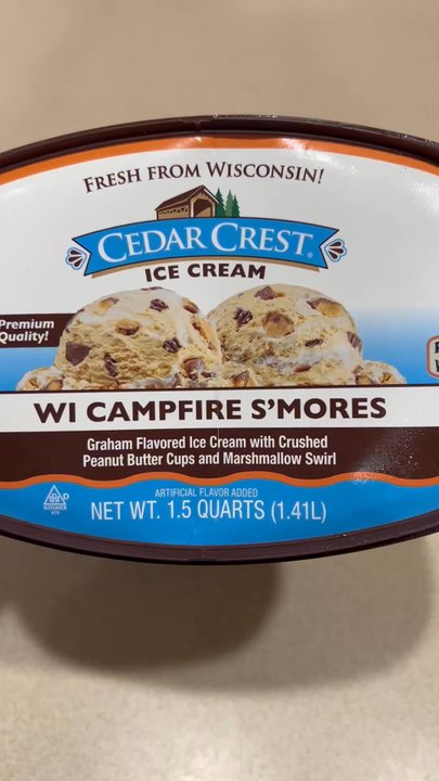 Cedar Crest Ice Cream - WI Campfire S'mores - Ice Cream & Frozen Yogurt Near Me - Cedarburg, Wisconsin