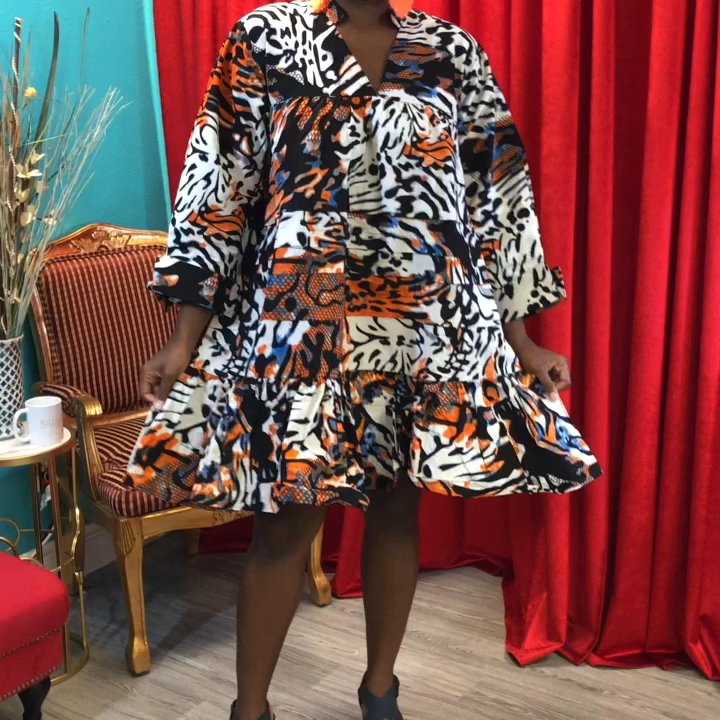 House Of Dasha - Tulip Dress In Print - Plus Size Fashion Near Me - DeSoto, Texas