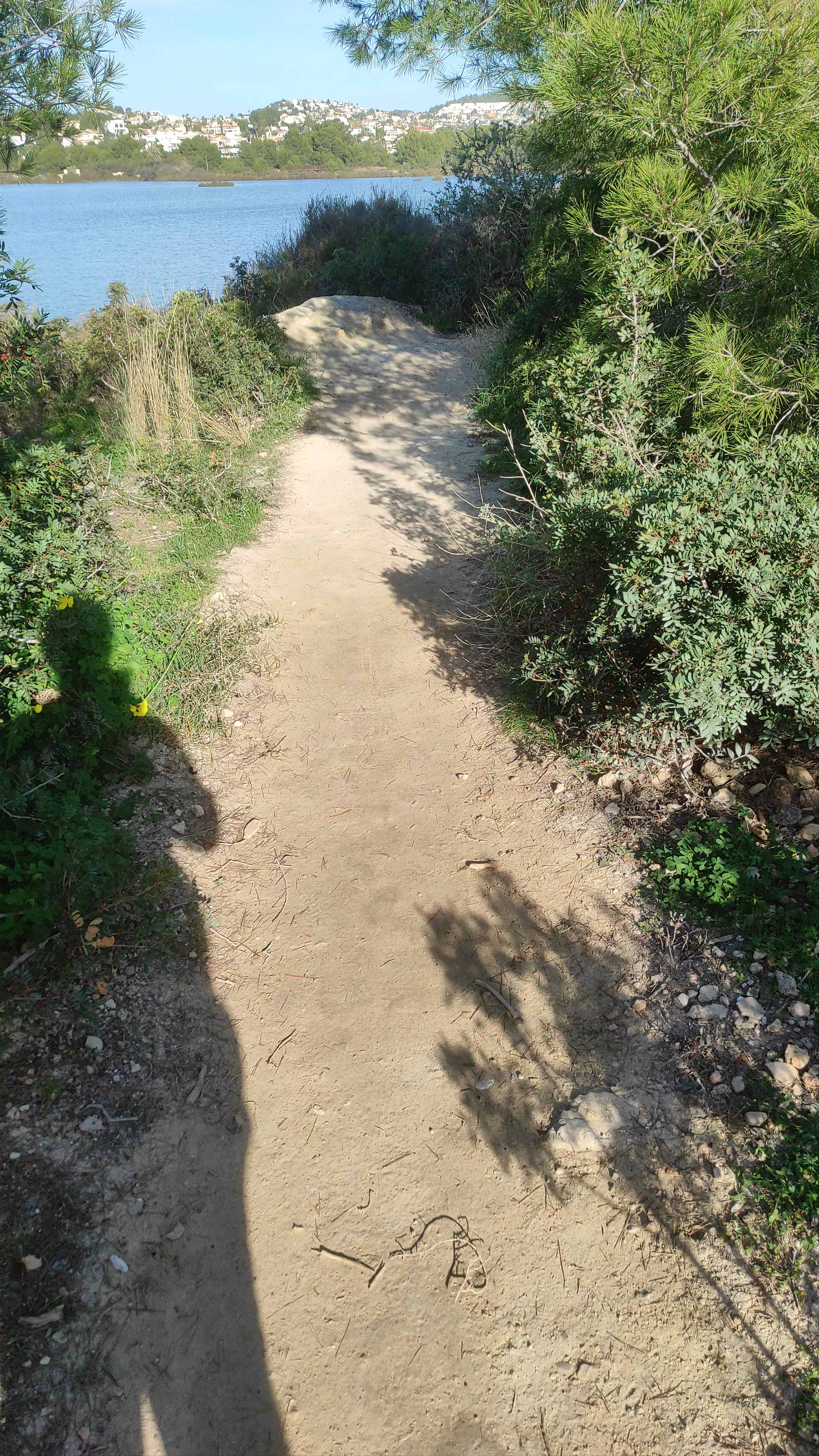 Scenic Lakeside Nature Trail at Les Salines, Calpe, Spain