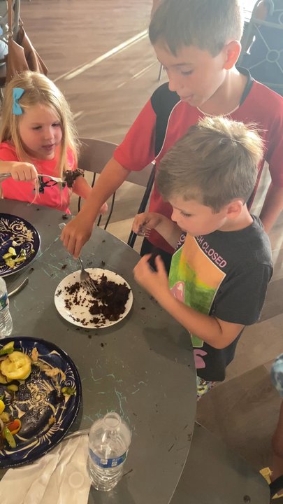 Sal-o-Mon - The kids love that big chocolate cake. - Mexican Near Me - New Braunfels, Texas