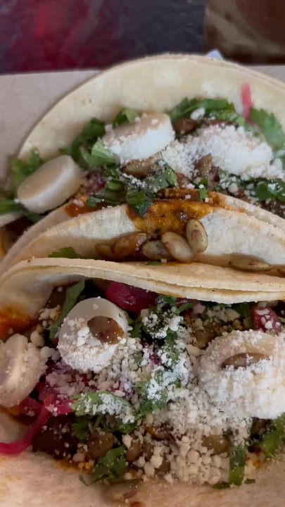 Taco Bamba Rockville - Spicy Shroom Taco and urban cammaron tacos - Tacos Near Me - Rockville, Maryland