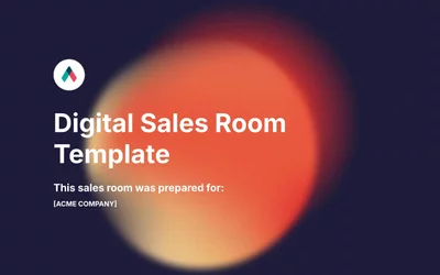 Preview of Digital Sales Room Template