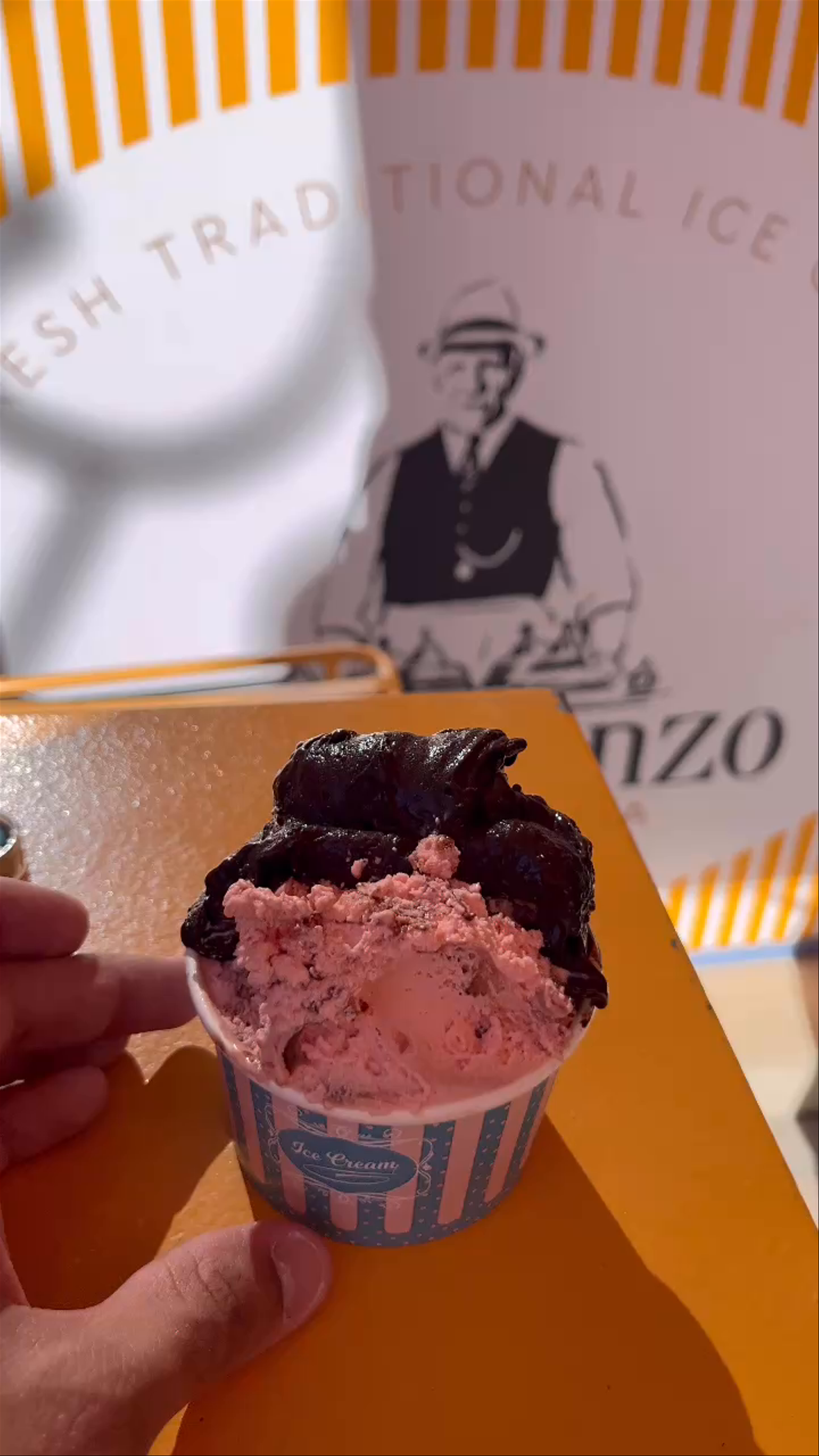 Gelato Delight at Gelateria Nonno Enzo in Kos, Greece