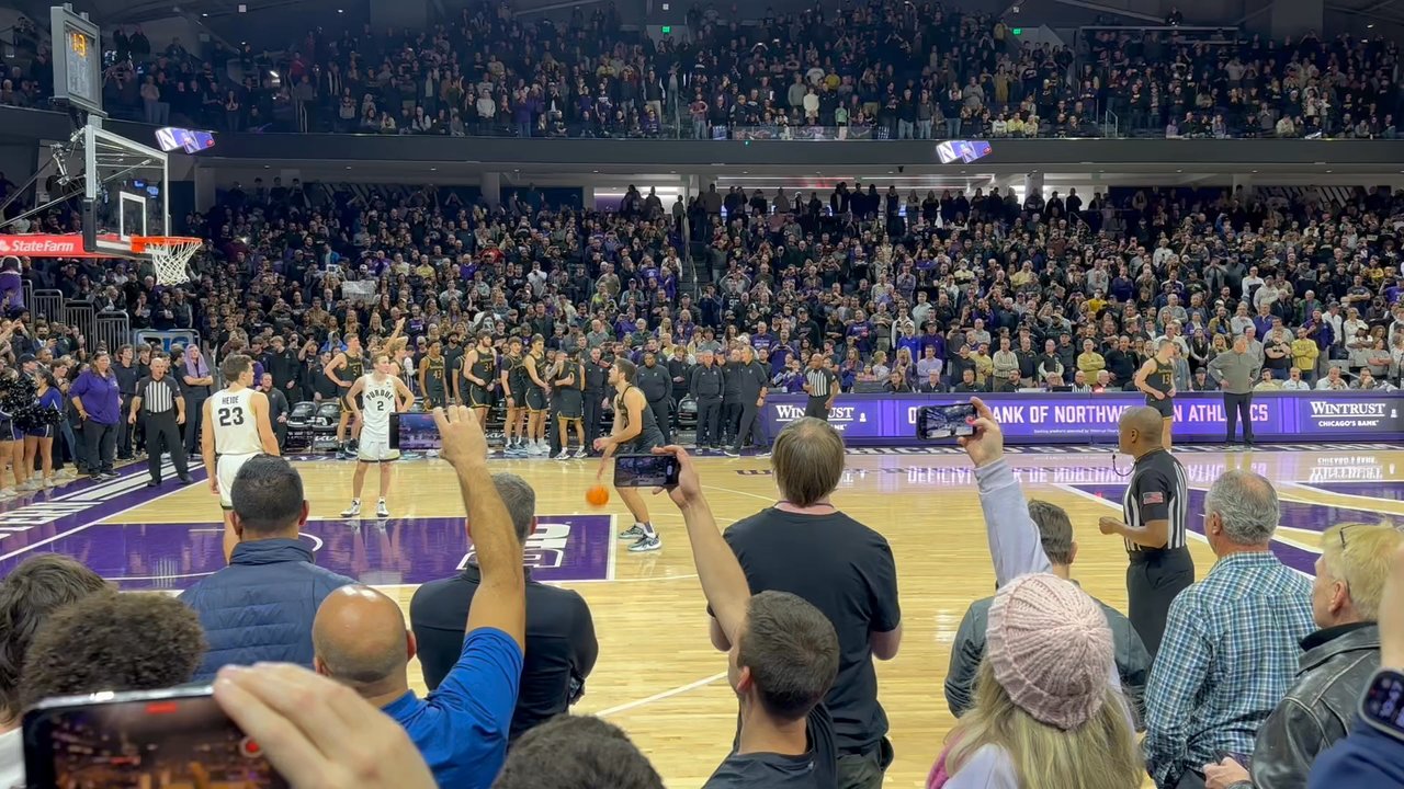 Welsh-Ryan Arena - NU beats number 1 Purdue - Stadiums & Arenas Near Me - Evanston, Illinois