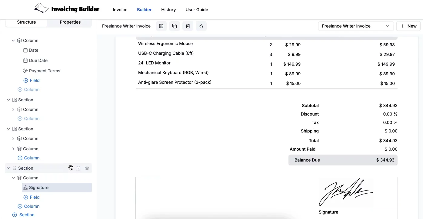 Invoicing Builder image 1