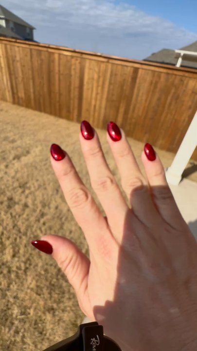 Artisan Nails and Spa - Red double Moon Polish by Sunny - nasty work - Nail Salons Near Me - Princeton, Texas