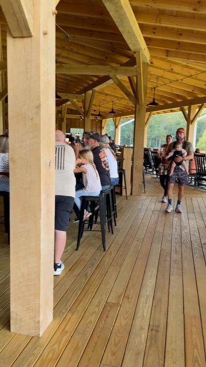 Jeter Mountain Farm - The back porch. Beautiful view and rocking chairs. - Pick Your Own Farms Near Me - Hendersonville, North Carolina